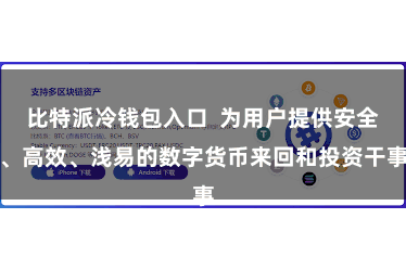比特派冷钱包入口  为用户提供安全、高效、浅易的数字货币来回和投资干事